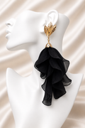 Swan Petal Earrings