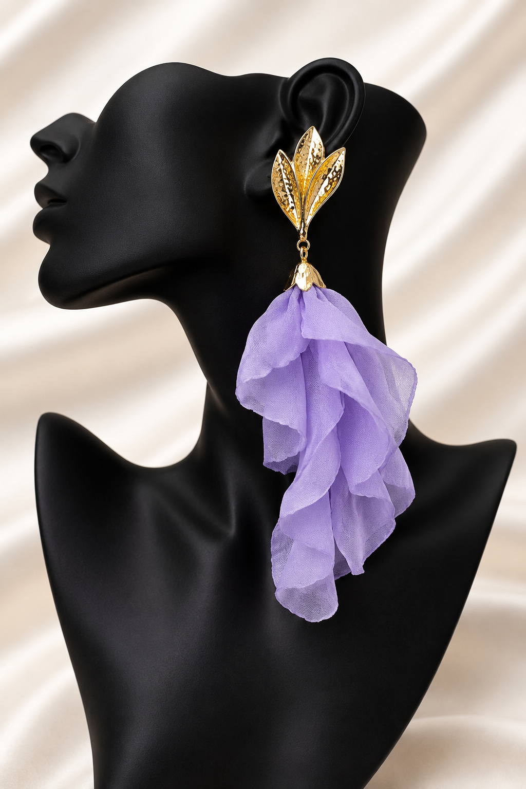 Swan Petal Earrings