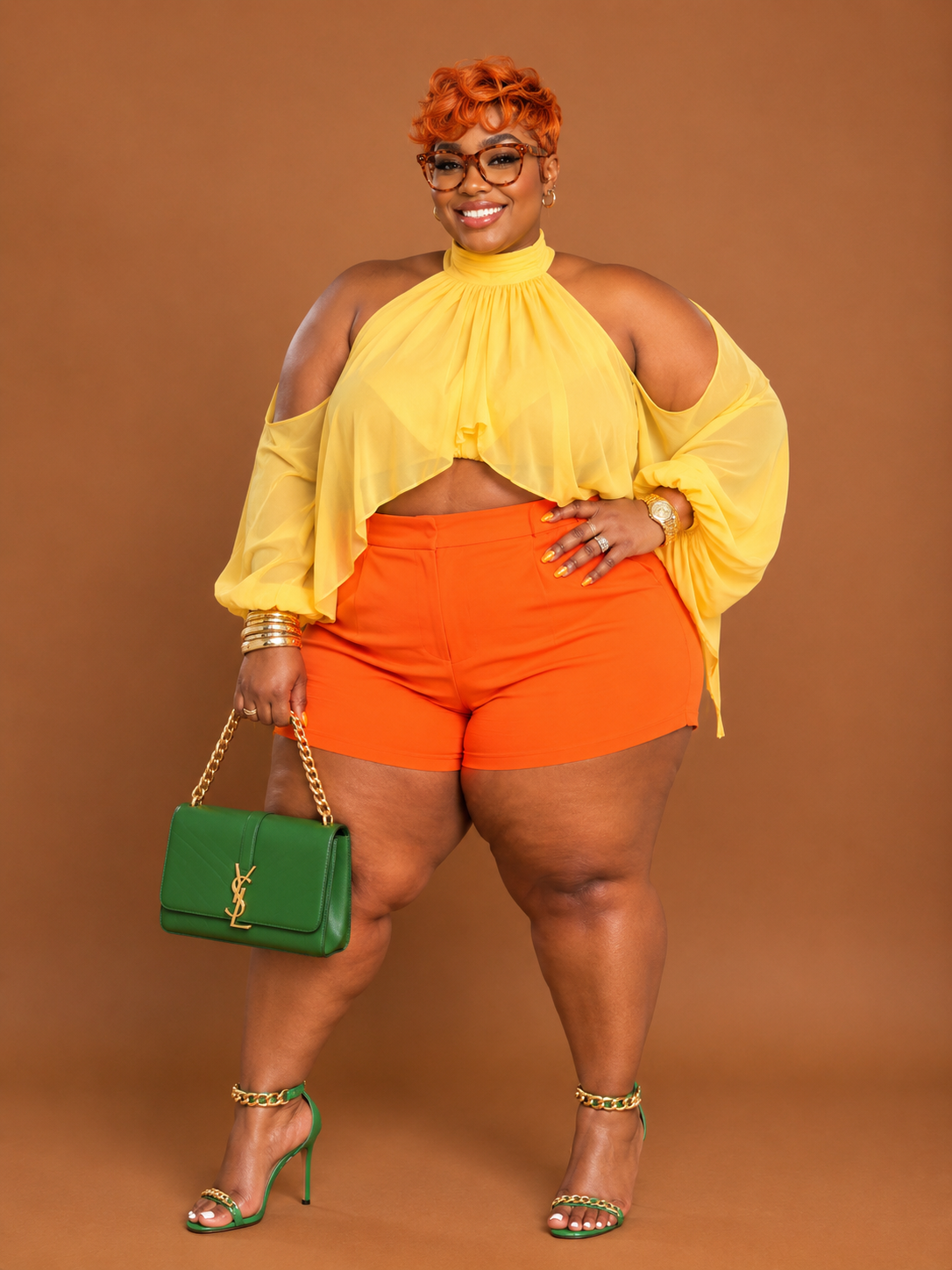 Plus Maiden High Waisted Shorts