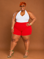 Plus Maiden High Waisted Shorts